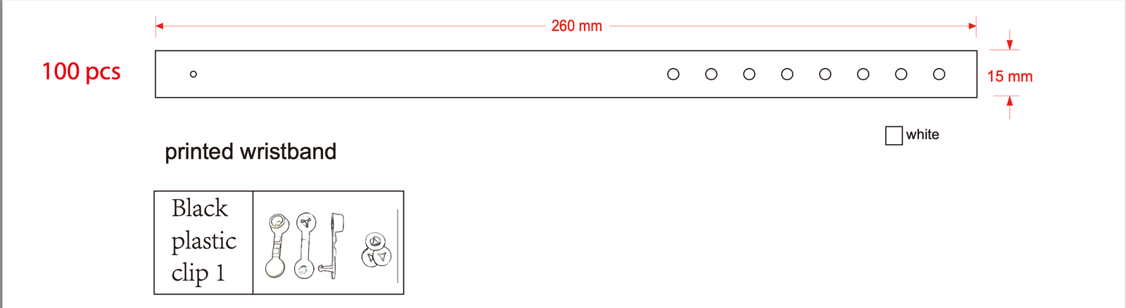 Snap Cloth Wristband Template