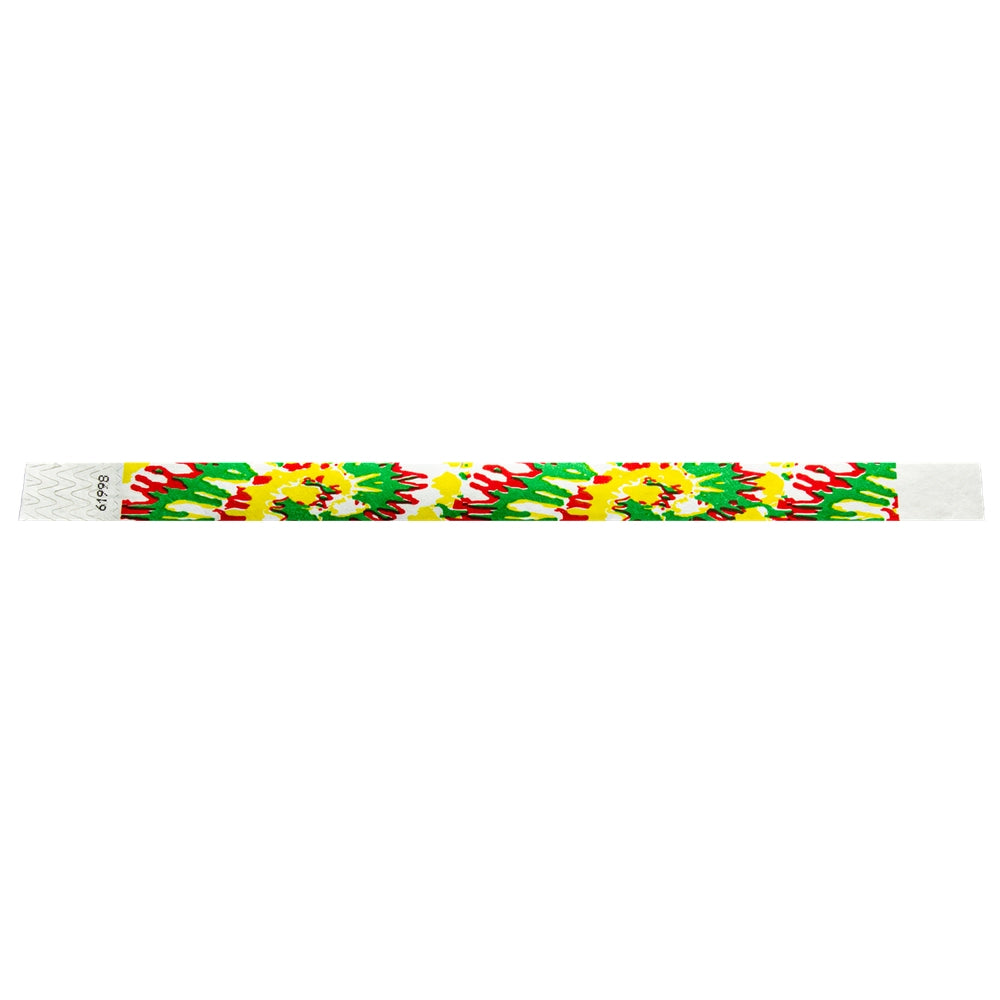 3/4" Tyvek® Wristbands - Tie Dye