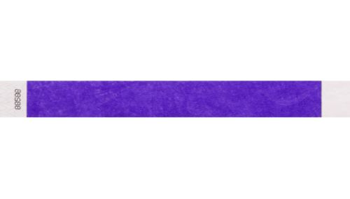 Tyvek 1" Wristbands Custom - Litter Free PUrple