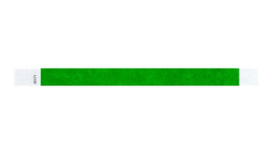 Tyvek 3/4" Wristbands - Solid Kelly Green