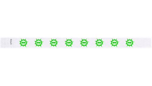 Tyvek 3/4" Wristbands - Suns Neon Green