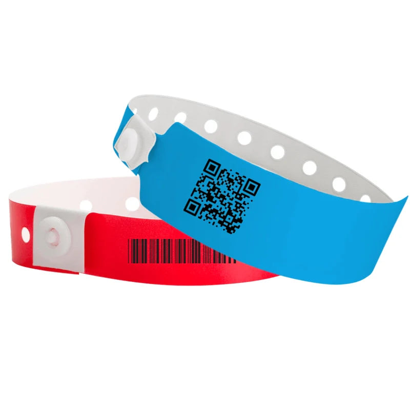 BarcodeQRCode Plastic wristbands