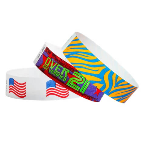 Tyvek 3/4" Wristbands - patterns