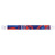abstract pattern in neon blue, marine blue, neon red and white on a tyvek wristband - flat version shown