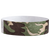 tyvek wristband with a camouflage pattern in green, brown and tan colors - round version shown