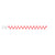 white and coral red checker pattern on a tyvek wristband
