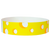 cheese pattern shown in yellow on a white tyvek wristband - round version shown