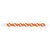 tyvek Wristband with a colorful criss cross pattern in neon orange and neon red on a white background