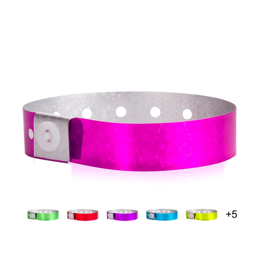 Cover for plastic holographic wristband 