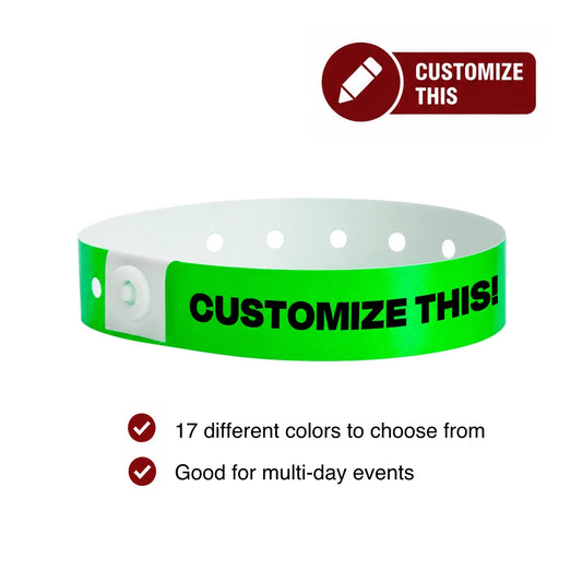 Cover for plastic regular custom wristband 