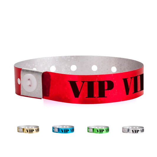 Cover for VIP holographic plastic wristbands 