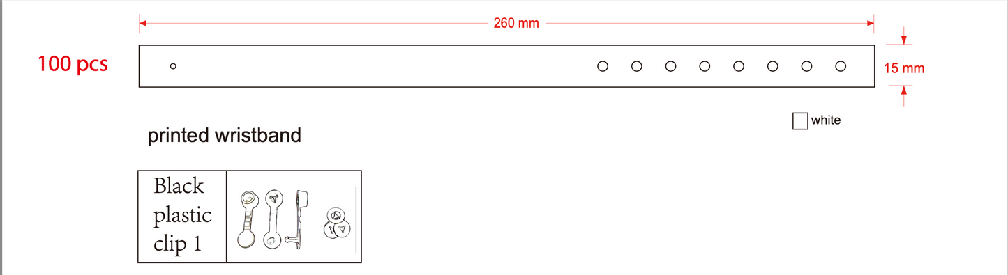 Snap Cloth Wristband Template