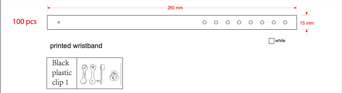 Snap Cloth Wristband Template