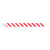 neon Red and white striped pattern tyvek wristband 