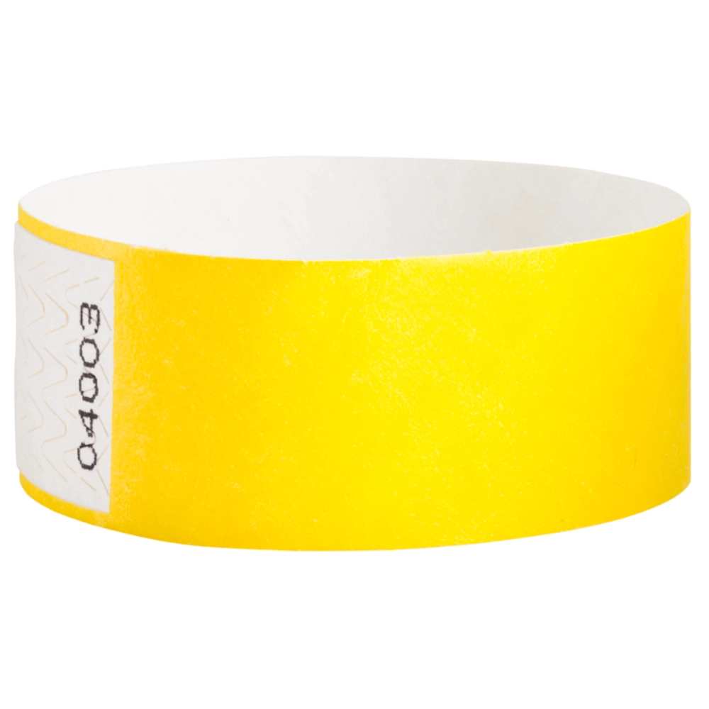 Tyvek 1" qwik fit wristband in pantone purple  - shown in round 