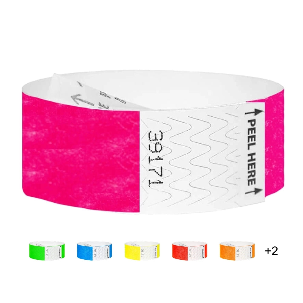 Cover for tyvek 1" litter free wristbands 