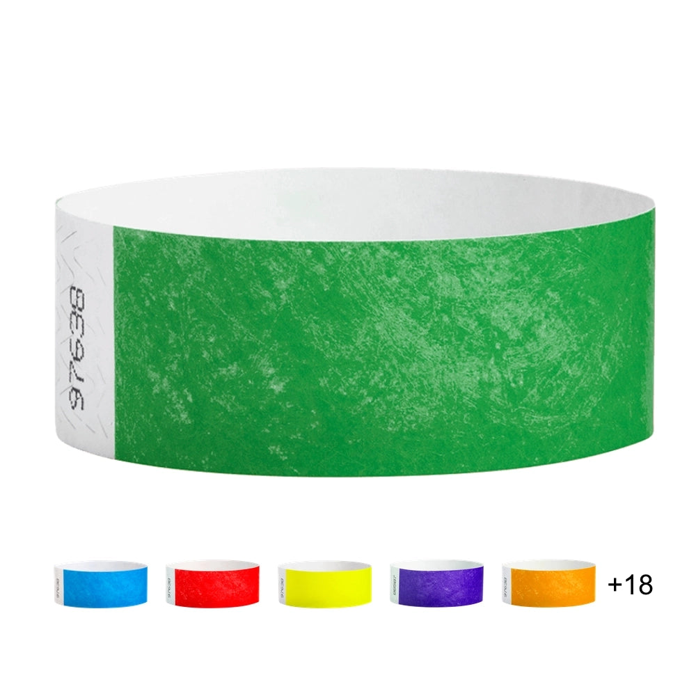 1” Tyvek® Wristbands - Solid Colors