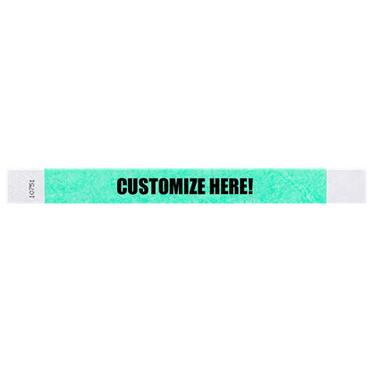 1” Tyvek® Wristbands - Solid Colors Custom