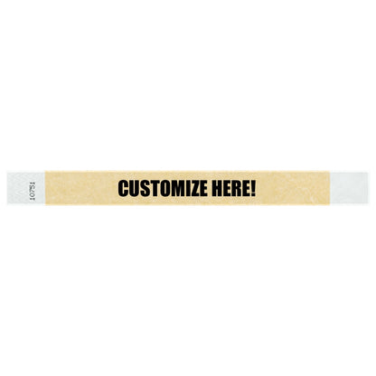 1” Tyvek® Wristbands - Solid Colors Custom