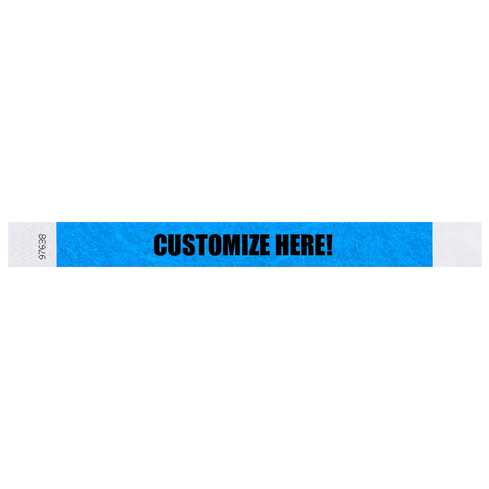 1” Tyvek® Wristbands - Solid Colors Custom