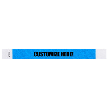 1” Tyvek® Wristbands - Solid Colors Custom