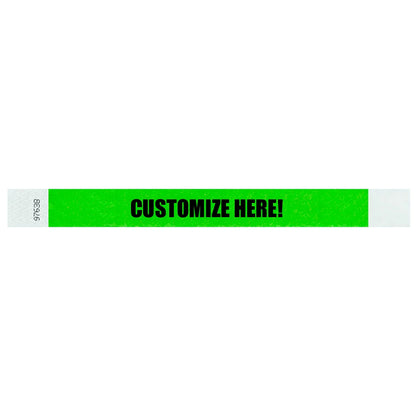 1” Tyvek® Wristbands - Solid Colors Custom
