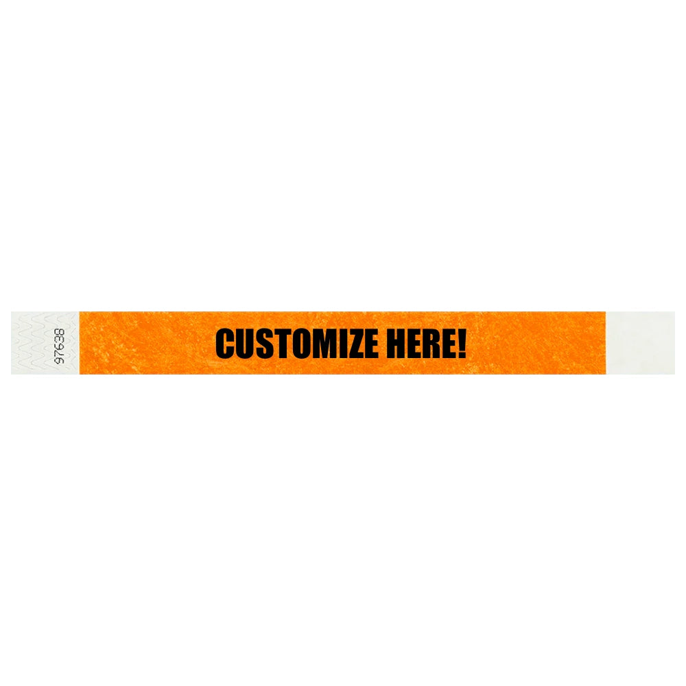 1” Tyvek® Wristbands - Solid Colors Custom