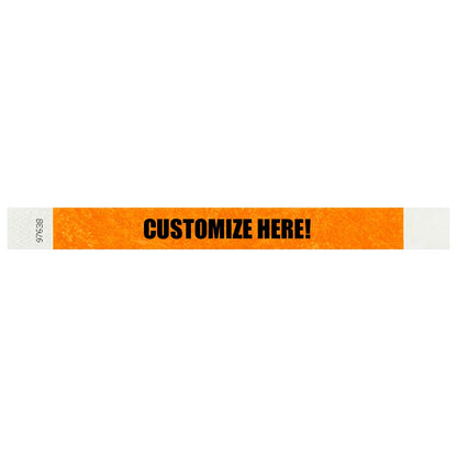 1” Tyvek® Wristbands - Solid Colors Custom