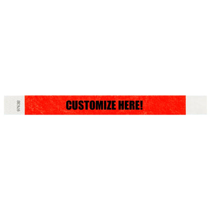 1” Tyvek® Wristbands - Solid Colors Custom