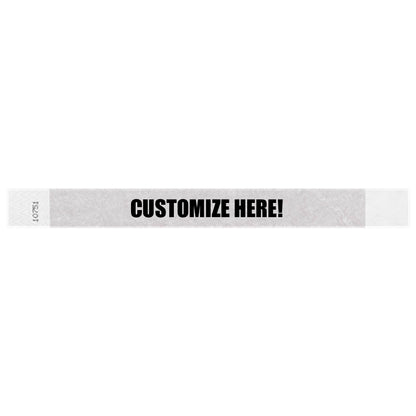 1” Tyvek® Wristbands - Solid Colors Custom