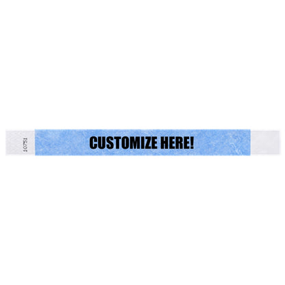 1” Tyvek® Wristbands - Solid Colors Custom