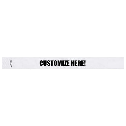 1” Tyvek® Wristbands - Solid Colors Custom