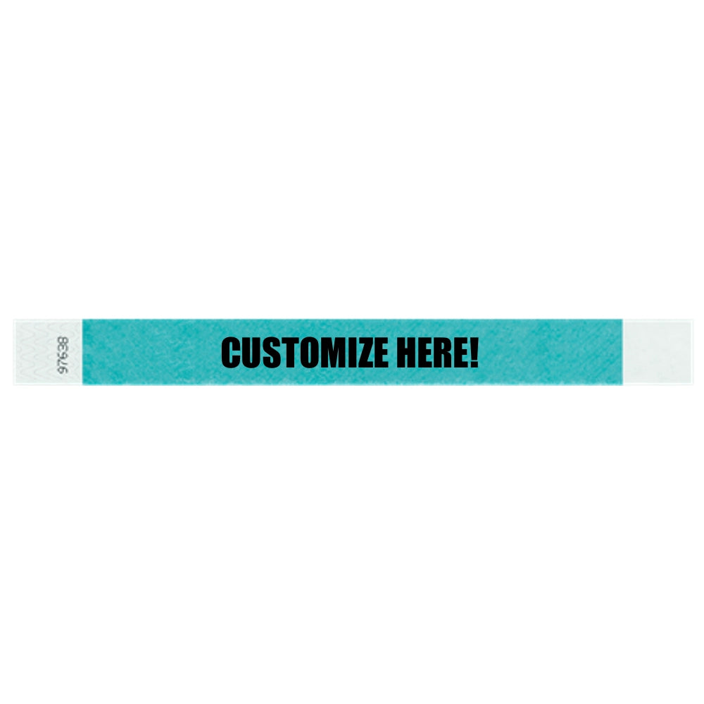 1” Tyvek® Wristbands - Solid Colors Custom