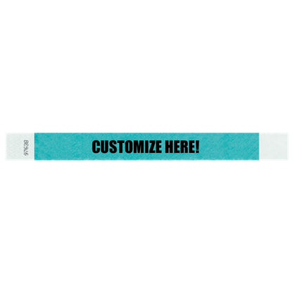 1” Tyvek® Wristbands - Solid Colors Custom
