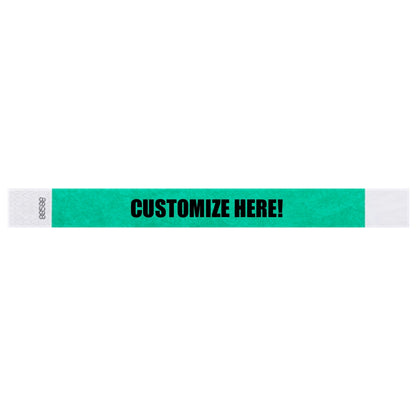 1” Tyvek® Wristbands - Solid Colors Custom