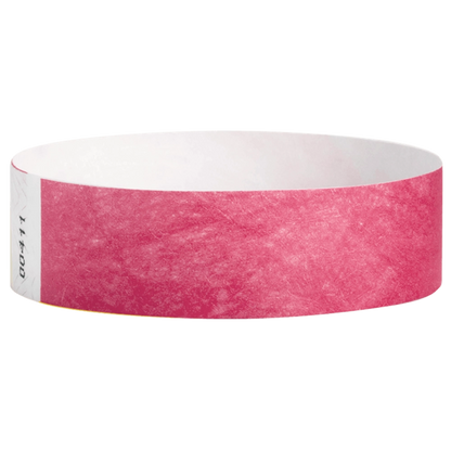 Cranberry Tyvek wristband in round 