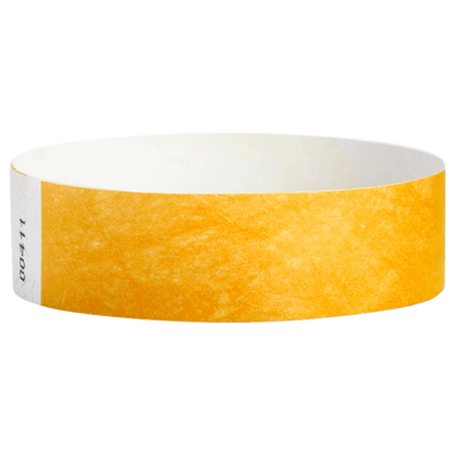 Goldenrod Tyvek wristband in round 