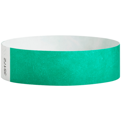 Pantone Green Tyvek wristband in round 