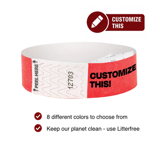 Cover for litterfree tyvek 3/4 wristband 