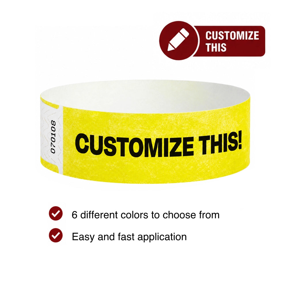 Cover for qwik fit tyvek wristband 