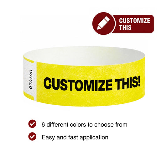 Cover for qwik fit tyvek wristband 