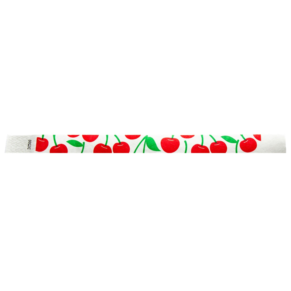 3/4" Tyvek® Wristbands - Big Cherries