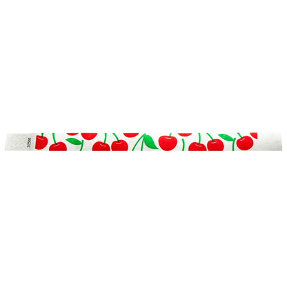 3/4" Tyvek® Wristbands - Big Cherries