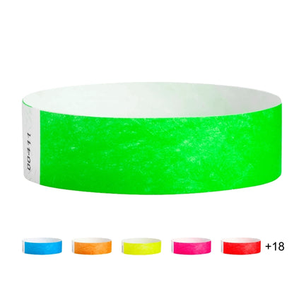 3/4” Tyvek® Solid Color Wristbands