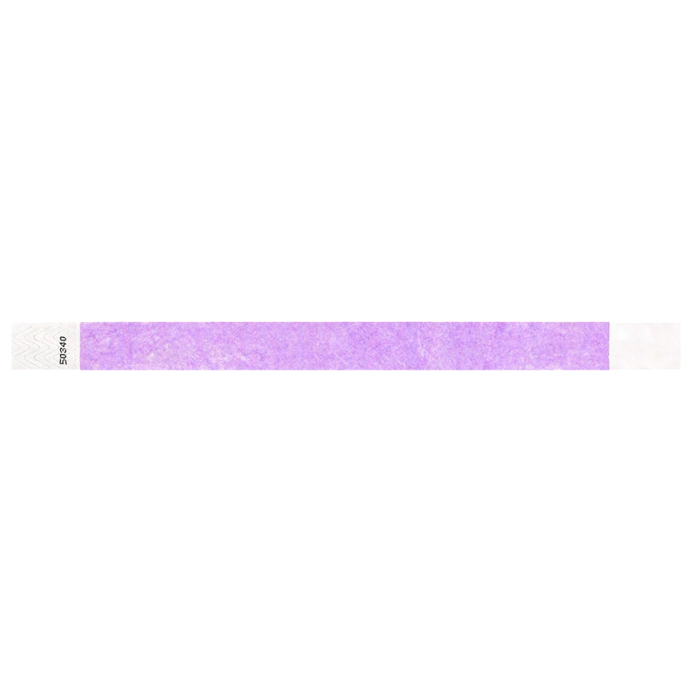 Berry tyvek wristband in flat 