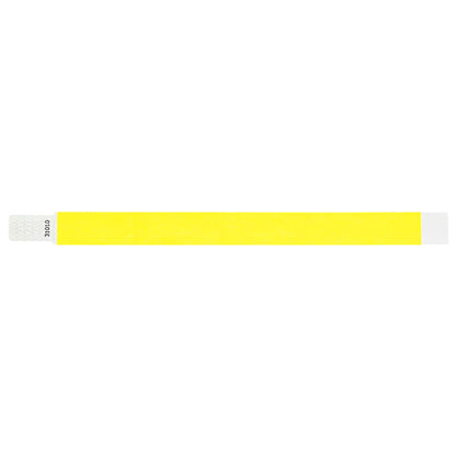 solid neon pink qwik fit tyvek 3-4 wristband - flat version shown