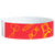 Red wristband with yellow candy illustrations