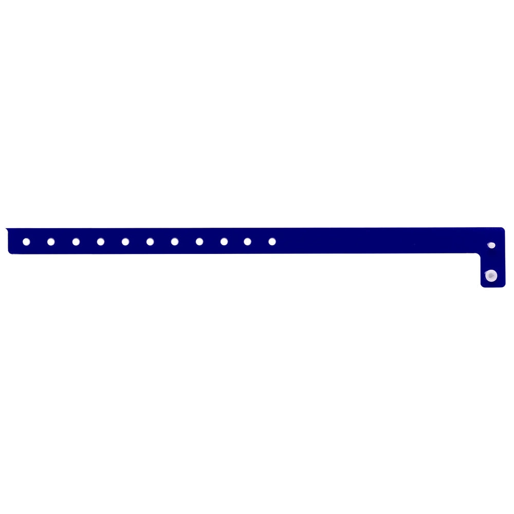 vinyl slim wristband in purple - shown in flat 