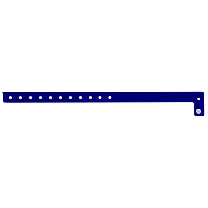 vinyl slim wristband in purple - shown in flat 