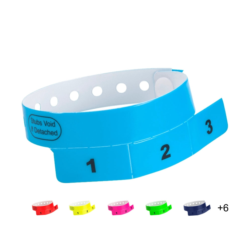 Cover for vinyl wristband with 3 tabs 